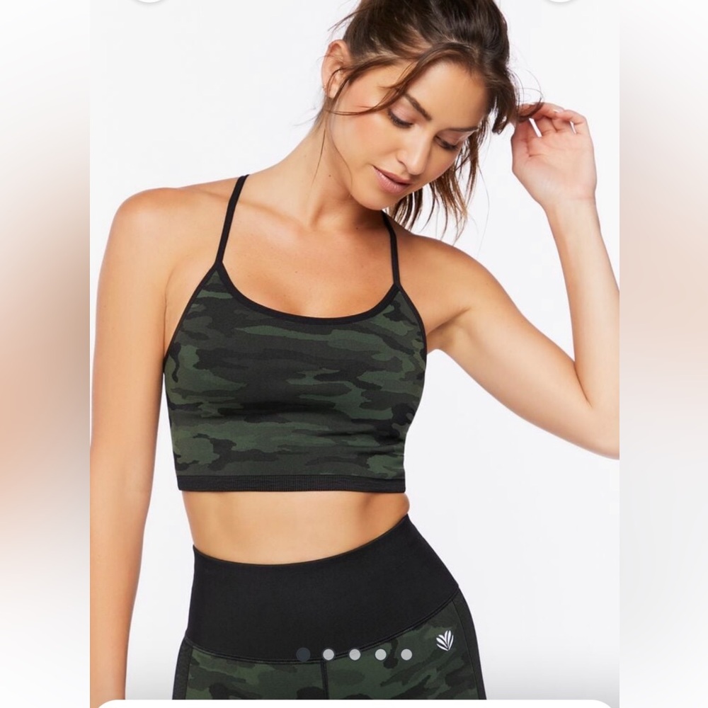 Camo Print Sports Bra and Leggings Set - Picture 2 of 11